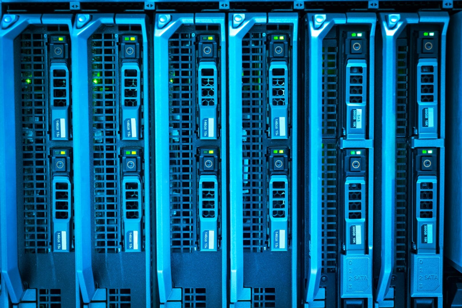 Data center GPU server racks representing AI inference infrastructure