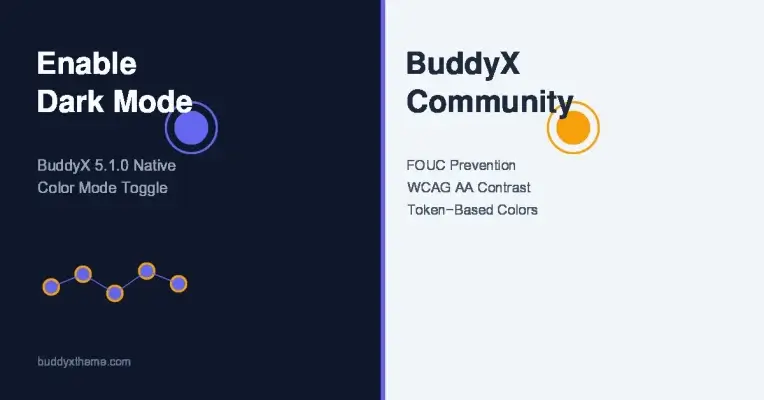 How to Enable Dark Mode on Your BuddyX Community