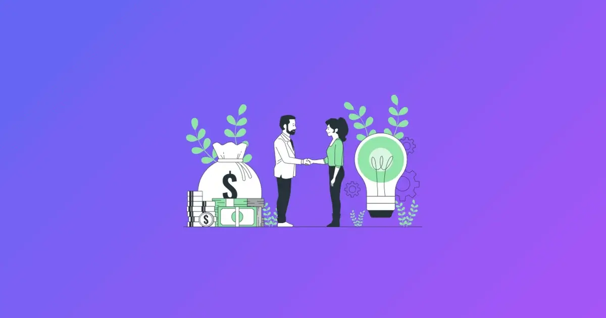 Illustration representing a community site selling sponsored placements to vendors