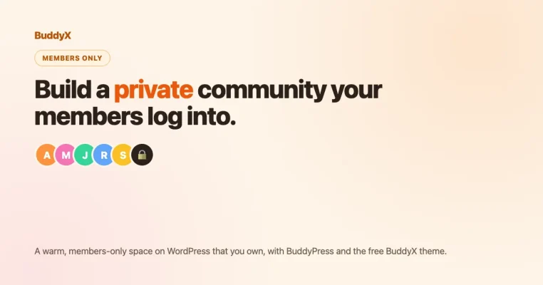 How to Make Your WordPress Community Private and Members-Only with BuddyX