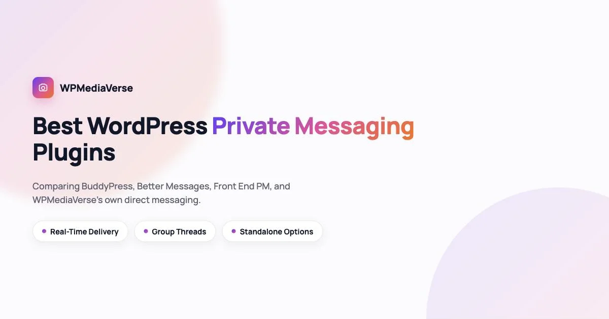 Best WordPress private messaging plugins comparison featured image